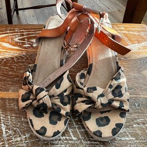 Leopard Wedges